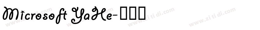 Microsoft YaHe字体转换